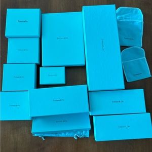 Tiffany boxes, empty, 11 total